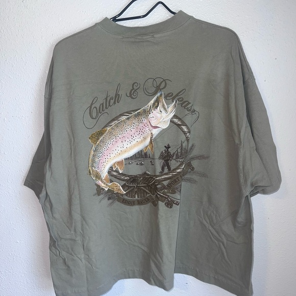 Eddie Bauer Other - Eddie Bauer Men's Sage Green Fishing Tee
